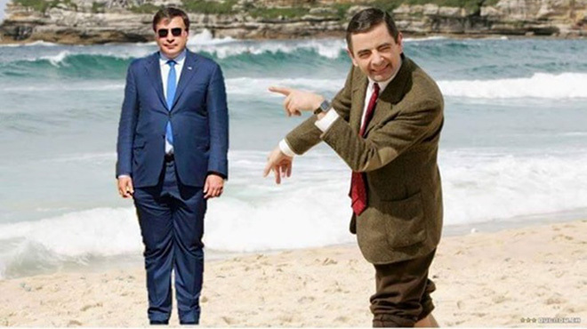 Saakaşvili internetdə gülüş hədəfi oldu – ŞƏKİLLƏR